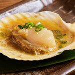 Scallops with soy sauce and butter