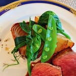 ビストロ ラパン - メインディッシュの付け合わせです