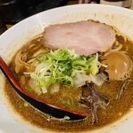 麺屋あらき竃の番人外伝 - 味玉らーめん海老油^ - ^