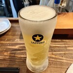 すし酒場 魚あるき - 「生ビールジョッキ（税込￥630）」