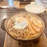 Itoshou - もつ煮込みうどん たまご入り　1100円