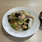 中華飯店菜家 - エビ塩飯@850円