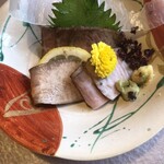 千成亭別館 華見 - 近江牛幽庵蒸お造り(3種)