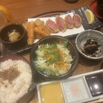 Kushitei - 美味しかった✨この日のお野菜揚げは（たけのこ•カリフラー•スナップえんどう）