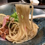 麺処 はら田 - (限定)鯛と桜の昆布水つけめん　1,500円