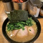 輝道家 - ラーメン＋ほうれん草('24/04//14)