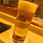 鮨処 凜 - サッポロクラシック生ビール　８００円【２０２４年４月】
