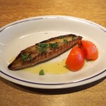 スガハラ - 勝浦 鰹 ハラス オーブン焼き + おかトマト