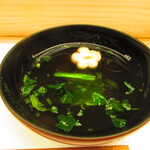 鮨処 凜 - おまかせ　１１０００円（税込）　椀物　お吸い物【２０２４年４月】