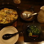 ぼうの - 新筍と鱸の鉄鍋ご飯（２人前、１，７００円）のセット