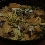 ぼうの - 新筍と鱸の鉄鍋ご飯