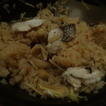 ぼうの - 先ずは鉄鍋ご飯をかき混ぜて