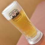 四川食府 - 晩酌セット（７８０円）の『生ビール』２０２４年４月