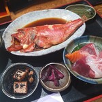 魚や 翻車魚丸 - 金目鯛煮付け定食