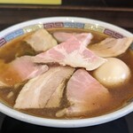 松屋製麺所 - チャーシュー麺に味玉トッピング1100円