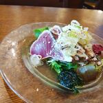 釜めし菜時記 さき亭 - 追加1 初鰹塩たたき980円