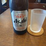釜めし菜時記 さき亭 - 瓶ビールと冷え冷えグラス