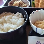 Shinsei Zansou Kantorikurabu - ご飯、小鉢切り干し大根