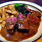 Bistroフルフル - 牛ハラミのステーキ（２０１４年２月）