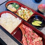 焼肉くりはら - 和牛カルビ定食1200円