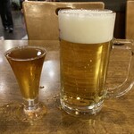 神谷バー - デンキブラン+ビール(小)