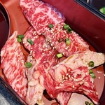 焼肉くりはら - カルビのアップ