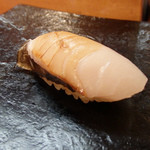 日本橋橘町　都寿司 - 藁で燻した鰆(2014/1)