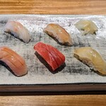 寿司ビストロ 禅 - 寿司5貫