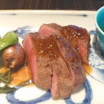 日本料理 花菊 - 国産牛フィレ肉のステーキ