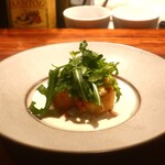 IZA - 豚のパテとゴルゴンゾーラのクレープ