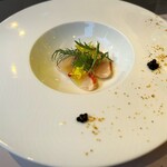 Osteria Oliva Nera a TOKYO - 金目鯛の炙りカルパッチョ