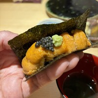 鮨 かぐら - ムラサキウニ　キャビア