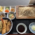 そば処 不識庵 - ランチ天丼セット　¥1,210