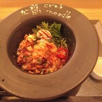 カニ蟹 crab noodle 三宮 - 白蟹まぜそばスタンダード