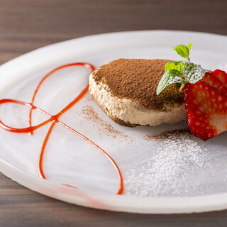 You can also enjoy the chef's special desserts.