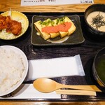 九州 熱中屋 - アゴ出汁だし巻きとサバみそとろろ定食