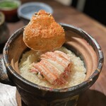 Kakurega Teppan Obu - カニの土鍋ごはん