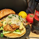 [NEW] Large Chicken Tatsuta Burger (with fries)