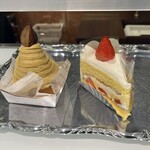 アラモード - 和栗のモンブラン・イチゴのショートケーキ