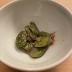 はち巻岡田 - そら豆にアンチョビ。これには唸った。