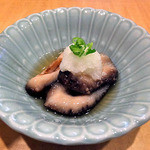 天ぷら処 こさか - お通し（なまこ酢）（２０１４年２月）