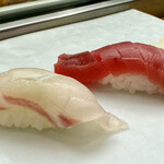 築地寿司清 - 鯛と赤身❗️