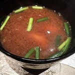日本料理 箱根 華暦 - 天使エビの味噌汁