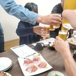 浜ん小浦 - とりあえずビールで乾杯