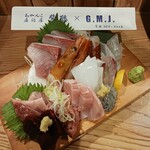 Ｇ.Ｍ.Ｊ. - 刺盛１人前１１００円