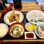 市場食堂 よし - ごはんの量が選べます　小にしました