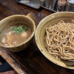 つけ麺 えん寺 - 味玉つけ麺、胚芽麺、あつ盛り