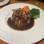 マーケットレストランAGIO - Lunch Menu　炭火焼きハンバーグデミグラスソース　2,600円(税込)