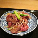 銀座 とよだ - 調査捕鯨ミンク鯨の刺身