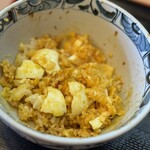 Tempura Shigeten - 丼タレと玉子天を混ぜ込み、玉子かけご飯的に！